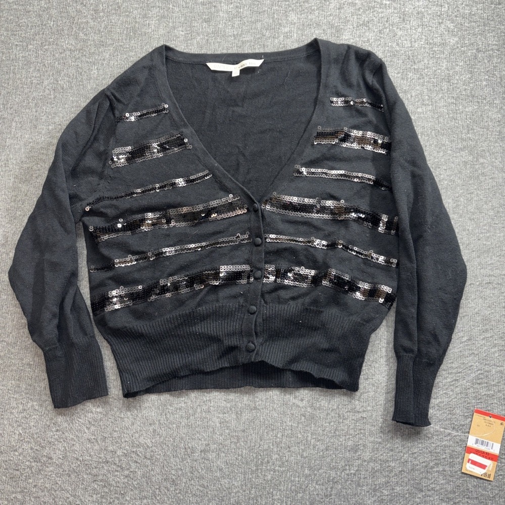 Rachel Rachel Roy Women's Cardigan Black Sweater Size Xs Retail $109